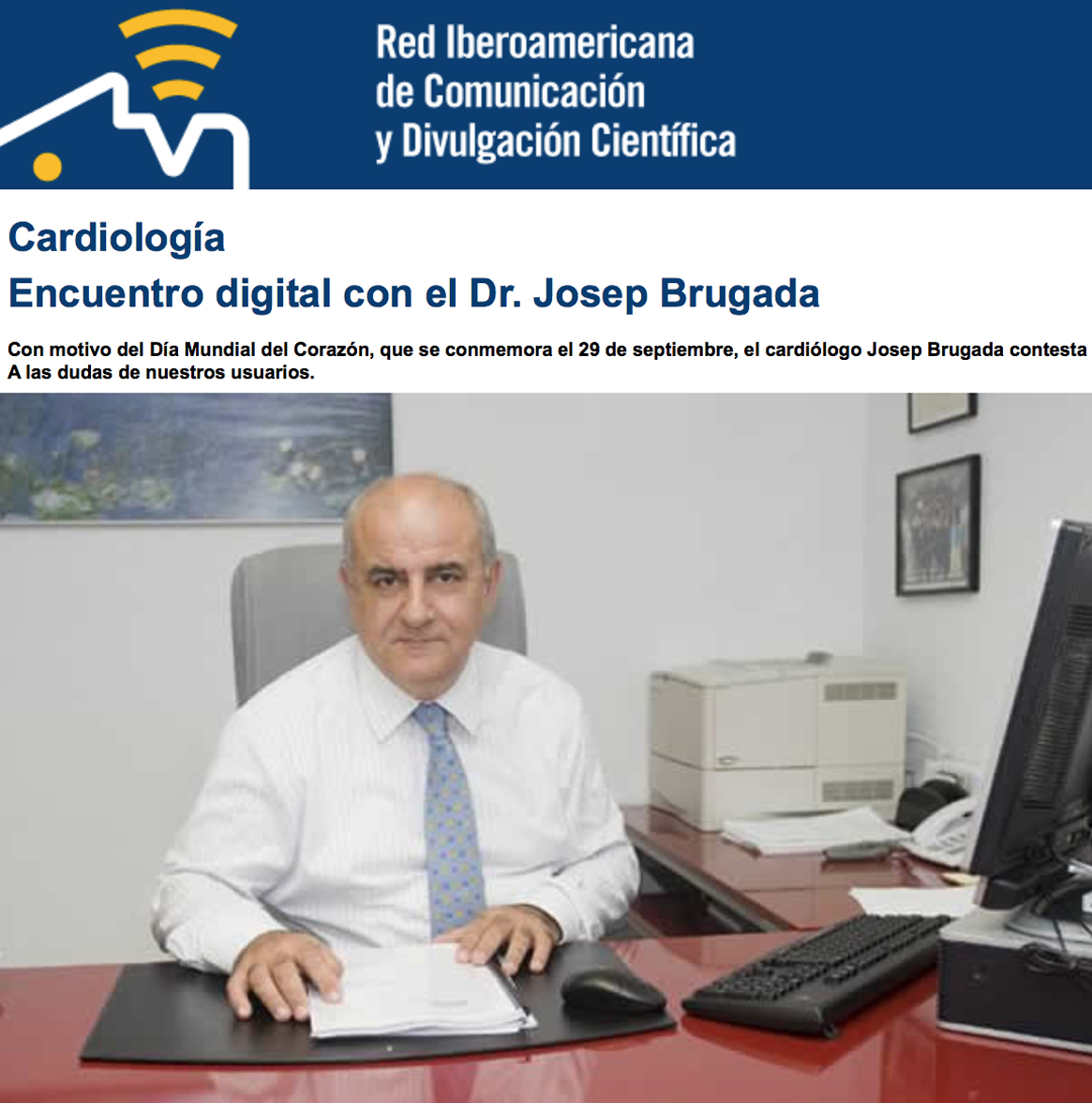 Cardiología | Encuentro digital con el Dr. Josep Brugada